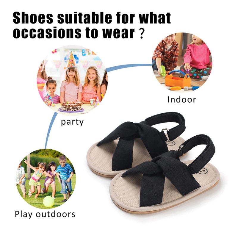 CoKate Baby Boys Girls Sandals Rubber Sole Outdoor First Walker Toddler Girls Boys Summer Shoes, D-khaki, 9-12 Months Infant - Image 4